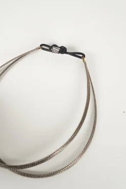 silver colour headband in braided hand shaped wire filament