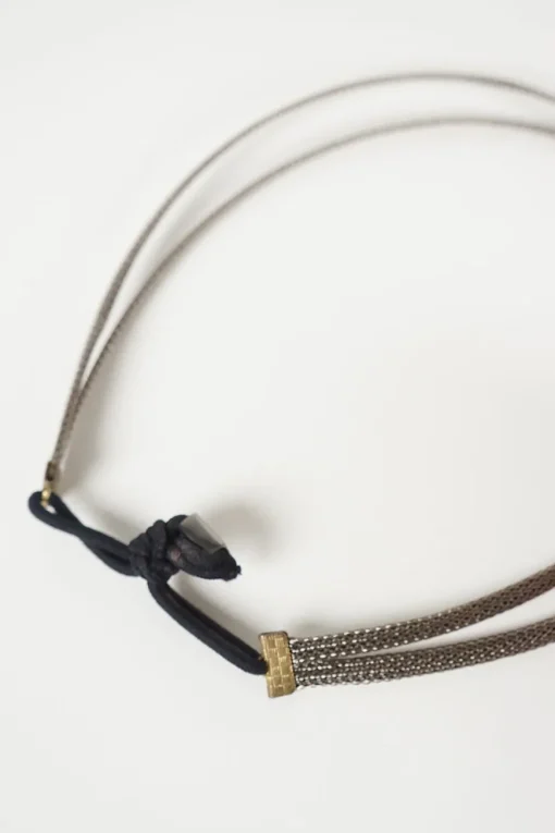 silver colour headband in braided hand shaped wire filament