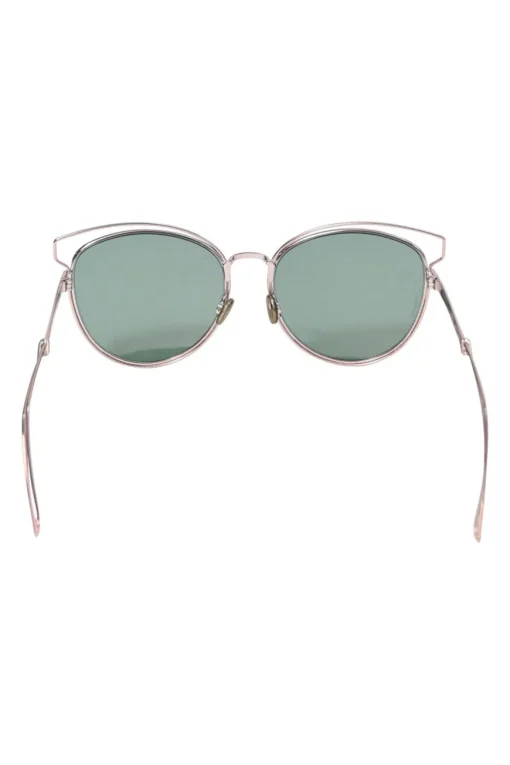 Silver-tone metal and rose-tinted polycarbonate DiorSideral 2 cat-eye sunglasses