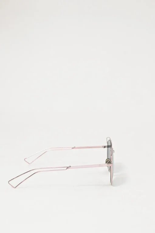 Silver-tone metal and rose-tinted polycarbonate DiorSideral 2 cat-eye sunglasses