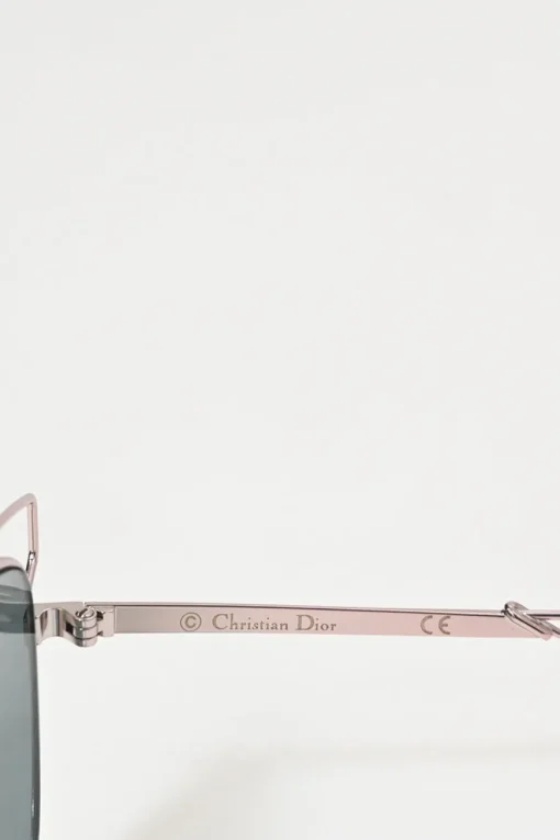 Silver-tone metal and rose-tinted polycarbonate DiorSideral 2 cat-eye sunglasses