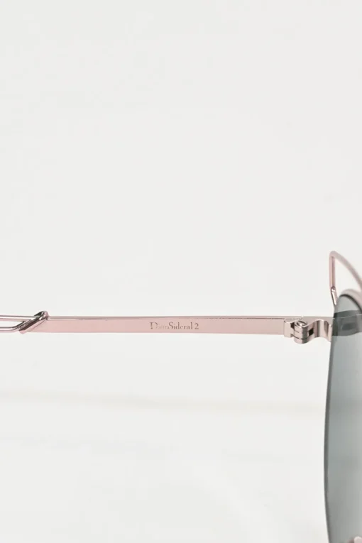 Silver-tone metal and rose-tinted polycarbonate DiorSideral 2 cat-eye sunglasses