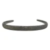 Silver-tone metallic bangle