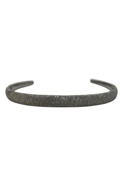 Silver-tone metallic bangle