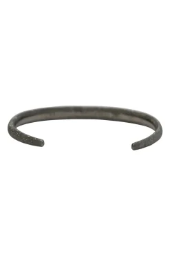 Silver-tone metallic bangle