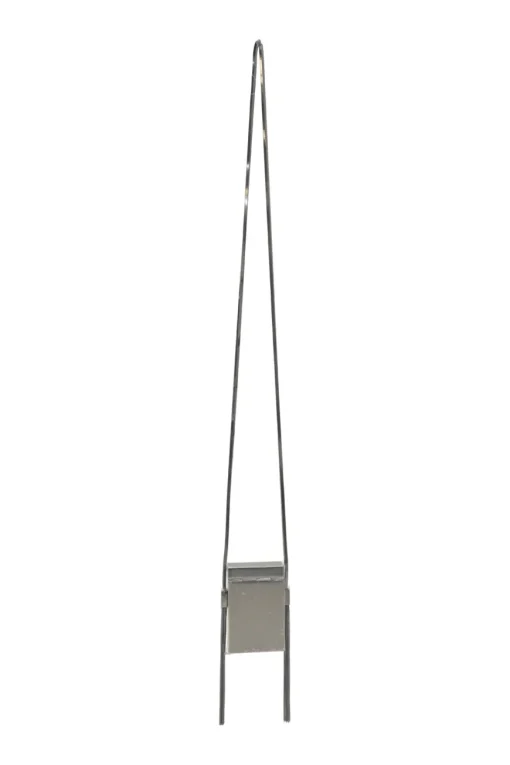 Silver-tone metallic cigarette case on snake chain strap