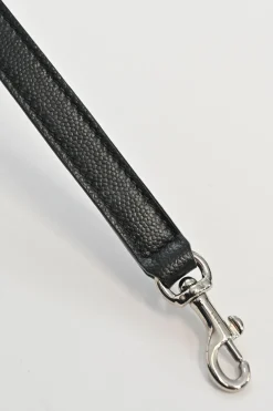Small Black grain de poudre leather Sac de Jour tote with detachable shoulder strap
