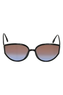 So Stellaire 4 Black Square-shaped Frame and Brown Shaded Sunglasses