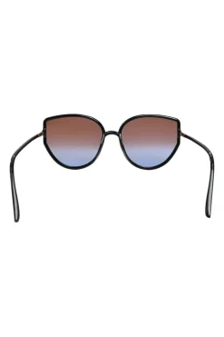 So Stellaire 4 Black Square-shaped Frame and Brown Shaded Sunglasses
