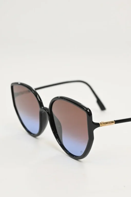 So Stellaire 4 Black Square-shaped Frame and Brown Shaded Sunglasses