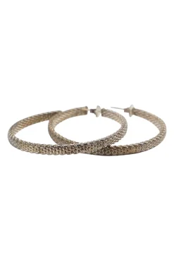 925 Somerset Mesh Hoop Earrings