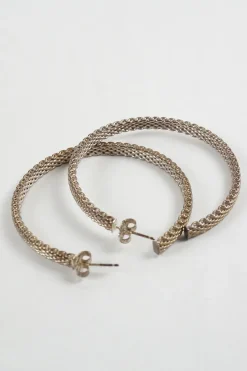 925 Somerset Mesh Hoop Earrings
