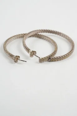 925 Somerset Mesh Hoop Earrings