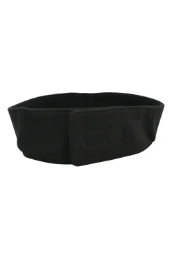 Sport black cotton interlock knit Coco Mark visor