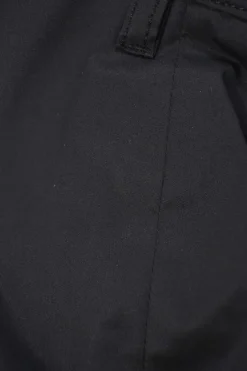 Sport black cotton-blend low-rise pintuck pleat flared trousers