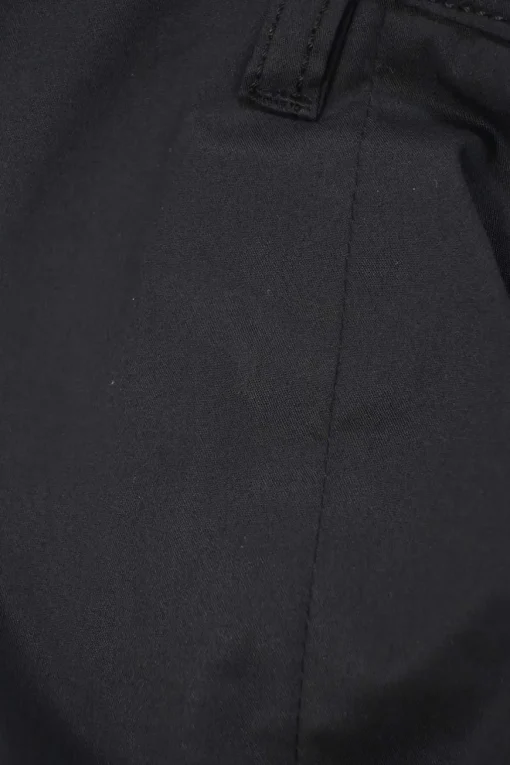 Sport black cotton-blend low-rise pintuck pleat flared trousers