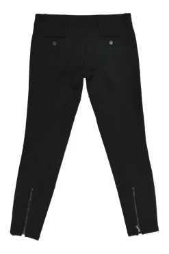 Sport black polyamide-blend low-rise riding breech-style leggings