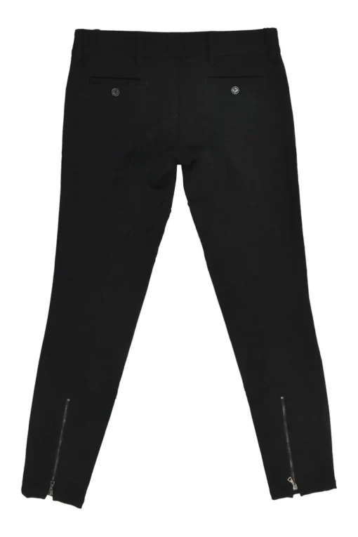 Sport black polyamide-blend low-rise riding breech-style leggings