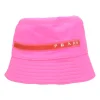 Sport fluo pink ripstop nylon bucket hat