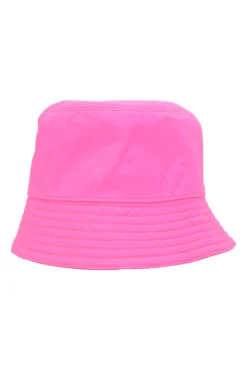 Sport fluo pink ripstop nylon bucket hat