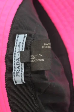 Sport fluo pink ripstop nylon bucket hat