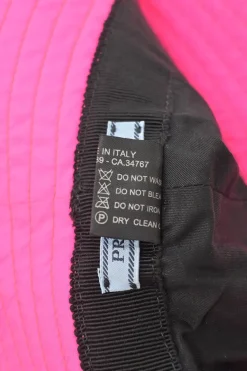 Sport fluo pink ripstop nylon bucket hat
