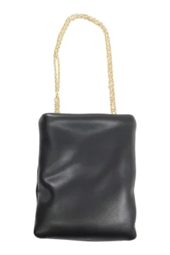 Stand Studio Black Faux Puffed Leather Olympia Bag