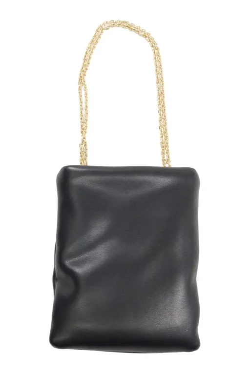 Stand Studio Black Faux Puffed Leather Olympia Bag