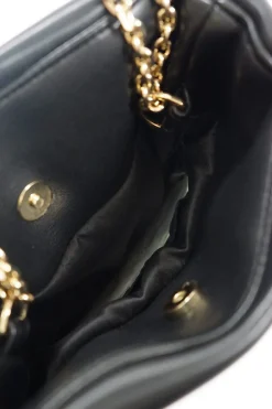 Stand Studio Black Faux Puffed Leather Olympia Bag