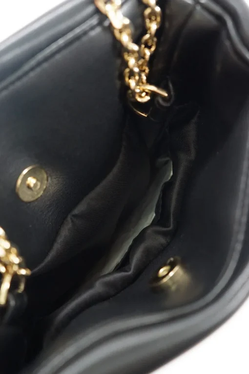 Stand Studio Black Faux Puffed Leather Olympia Bag