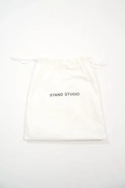 Stand Studio Black Faux Puffed Leather Olympia Bag