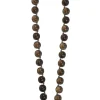 Sterling silver and stone necklace with hook closure
