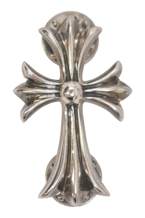 Sterling silver cross pin brooch