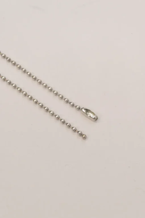 Sterling silver fleur de lis solitaire pendant on ball bead chain