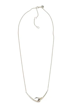 Sterling silver Hook adjustable pendant necklace with lobster clasp closure