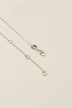 Sterling silver Hook adjustable pendant necklace with lobster clasp closure