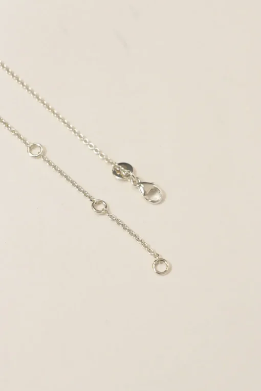 Sterling silver Hook adjustable pendant necklace with lobster clasp closure
