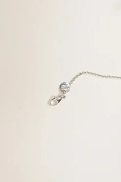 Sterling silver Hook adjustable pendant necklace with lobster clasp closure