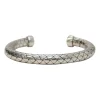 Sterling silver intrecciato bracelet