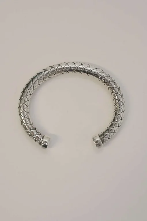 Sterling silver intrecciato bracelet