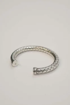 Sterling silver intrecciato bracelet