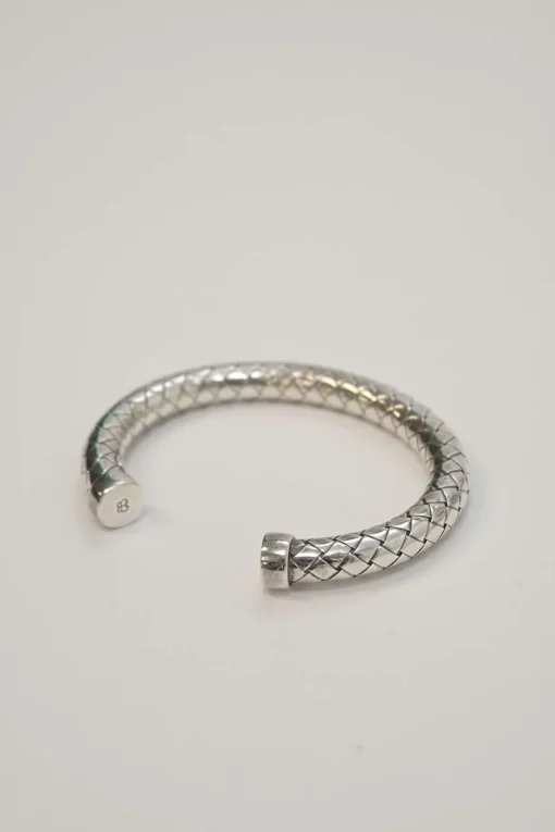 Sterling silver intrecciato bracelet