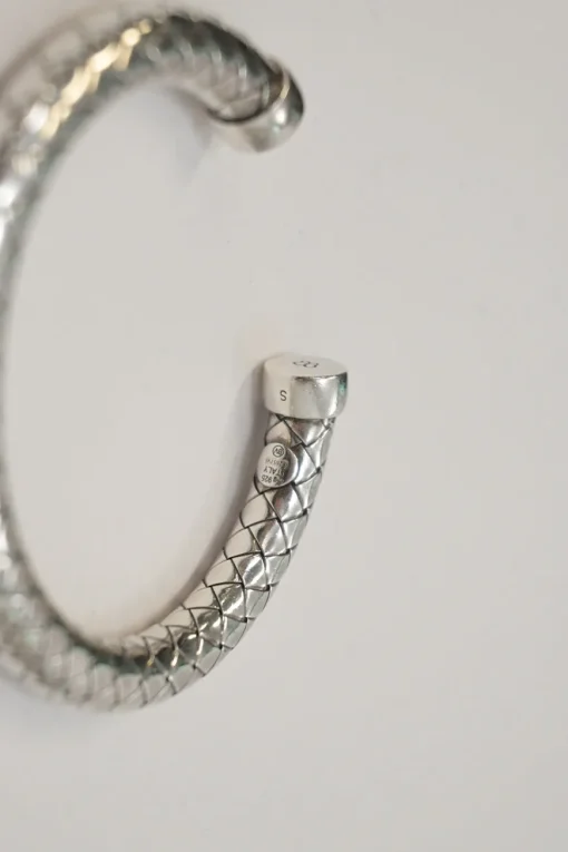 Sterling silver intrecciato bracelet
