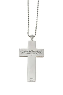 Sterling silver multi-framed charm cross necklace