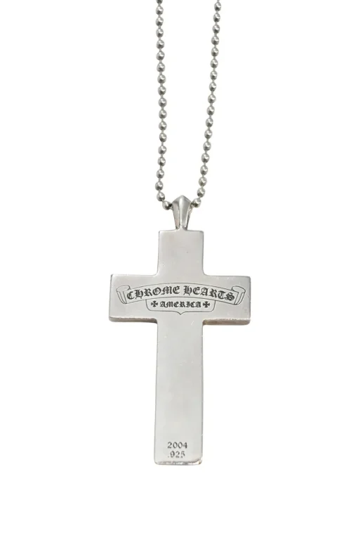 Sterling silver multi-framed charm cross necklace