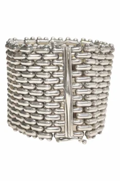 925 Sterling silver Somerset mesh flexible wide bracelet