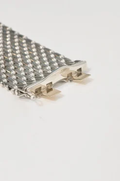 925 Sterling silver Somerset mesh flexible wide bracelet