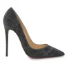 Strass lamé fabric and leather So Kate pointed-toe pumps