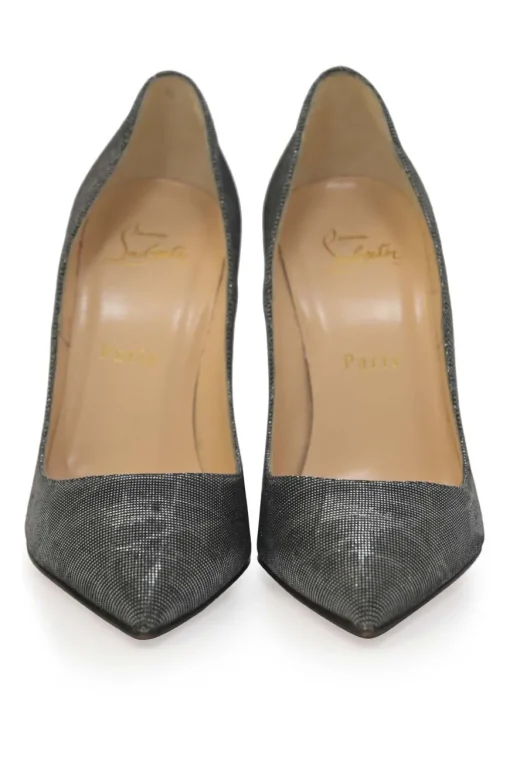 Strass lamé fabric and leather So Kate pointed-toe pumps