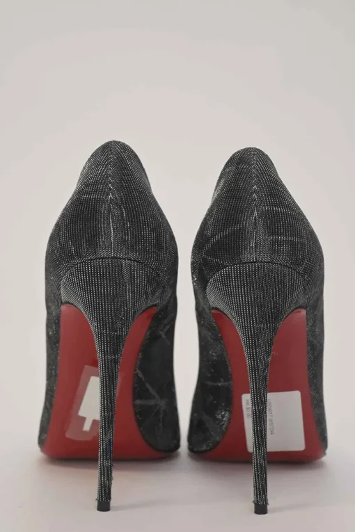 Strass lamé fabric and leather So Kate pointed-toe pumps